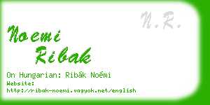 noemi ribak business card